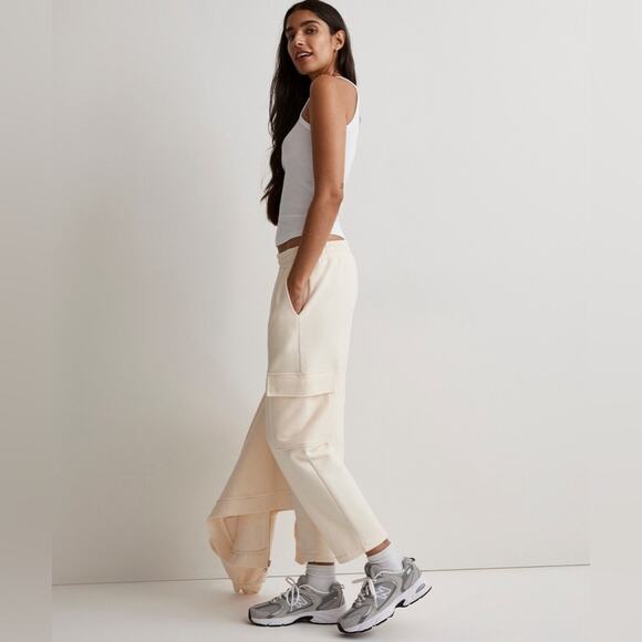 Madewell Cream Pants Size Medium - Picture 3 of 5